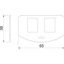 MP R2 2A Mounting plate for GES R2 for 2x Typ  A thumbnail 2