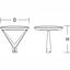 LARUTA, 45 W, 3950 lm, 740, silver, DALI Pole top luminaires, D 650 H  thumbnail 4