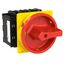 P3 Main switch, 80 A,Flush mounting, 3 pole, Form EA/SVB, Red, Door co thumbnail 3