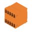 PCB plug-in connector, male header, closed side, THT solder connection, 3.81 mm, Number of poles: 10, 90°, Solder pin length (l): 3.2 mm, tinned, orange, Box thumbnail 3