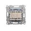 TV-DATA final aerial socket, (module), Simon 24, IP20, champagne matt thumbnail 2