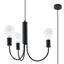 PICCOLO CHANDELIER 3 BLACK E27 3X60W IP20 thumbnail 1