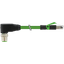 M12 male 90° X-cod. / RJ45 male 0° shielded PUR 4x2xAWG26 gn UL/CSA 4m thumbnail 2