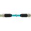 M12 female 0° X-cod./ M12 male 0° D-cod. shielded TPE 2x2x24AWG SF/UTP thumbnail 2