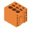 Printed circuit board terminals, 5.08 mm, Number of poles: 3, 180°, Solder pin length (l): 3.5 mm, tinned, orange, PUSH IN without actuator, Clamping range, max. : 2.5 mm², Box thumbnail 4