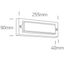 WHITE WALL LIGHT 6W WW DARK LIGHT IP65 230V thumbnail 2