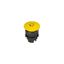 Spring-return yellow mushroom pushbutton with marking thumbnail 2