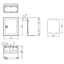 Wall-mounted enclosure 1 door IP65 H=300 W=250 D=210 mm thumbnail 2