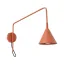Wall lamp NOX 1 red ochre with a switch thumbnail 1