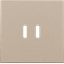 Finishing set for dual smart USB-C charger, champagne coated thumbnail 1