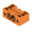 PCB plug-in connector, male header, Flange, THT solder connection, 5.08 mm, Number of poles: 2, 90°, Solder pin length (l): 3.2 mm, tinned, orange, Box thumbnail 3
