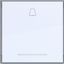 Rocker single, bell symbol, large text field, clear lens, A.x/C.x, titanium thumbnail 1