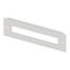 Divided front plate 4G3, 1 piece, sheet steel, 19MW thumbnail 2