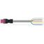 pre-assembled connecting cable Eca Socket/open-ended pink thumbnail 1