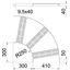 SLZB 90 400 ALU 90° bend with Z-rung B410mm thumbnail 2