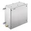 Klippon TB FS (Terminal Box - Fixing Screw), Empty enclosure, stainless steel enclosure, Height: 306 mm, Width: 306 mm, Depth: 150 mm, Material: Stainless steel 1.4404 (316L), electropolished, silver thumbnail 1