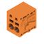 Printed circuit board terminals, 5.00 mm, Number of poles: 2, 90°, Solder pin length (l): 3.5 mm, tinned, orange, PUSH IN without actuator, Clamping range, max. : 2.5 mm², Box thumbnail 4
