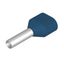 Wire-end ferrule, Twin wire-end ferrule, 13 mm, 10 mm, blue thumbnail 2