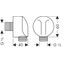 Fixfit E shower elbow without valve, chrome thumbnail 2