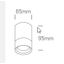 ANTHRACITE CYLINDER GU10 10W IP54 thumbnail 2