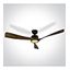DARK WOOD BLACK ROD FAN 40W LED 22W CCTV IP20 230V thumbnail 1