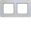 Cover frame double, horizontal, C.8, aluminium thumbnail 1