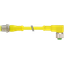M12 male 0° / M12 female 90° A-cod. AIDA PUR 5x0.34 ye 4m thumbnail 1