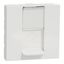 Data socket New Unica RJ45 Cat6 STP shuttered 2M white thumbnail 1