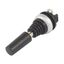 M22-WRJS4 Joystick, with one operating point per operating direction, with metal shaft, 4 positions, Bezel: titanium, maintained, in every position thumbnail 3