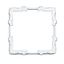 Adapter frame 55x55mm to 50x50mm, silver, 1 PU = 5 pieces thumbnail 2