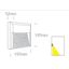 WHITE LED WALL LIGHT 8W WW DARK LIGHT IP65 230V thumbnail 2