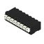 Printed circuit board terminals, 3.81 mm, Number of poles: 8, 90°, Solder pin length (l): 1.5 mm, black, PUSH IN with actuator, Clamping range, max. : 1.5 mm², Tube thumbnail 2