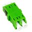 FO Coupler LC/APC-Duplex,Plastic,Singlemode,zir,w/o fl,gnECO thumbnail 2