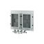 XM2N44F08C-55-XMV Front plate, 2xNZM4, 4p, fixed with mechanical interlock, W=800mm, IP55, grey thumbnail 4