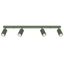 CEILING STRIP WITH GROOVED GREEN REFLECTORS 4XGU10 CARBON FAMILY thumbnail 1