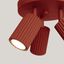 CARBON CEILING LAMP WITH REFLECTORS ON A ROUND RED HEADLINING 3XGU10 thumbnail 7