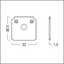 SUP2 TRACK U TL END PLATE WH - End cap thumbnail 2