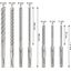 PRO SDS plus-5X Hammer Drill Bit, 5/6/8/6/8/10/12 mm, 7 pcs thumbnail 2