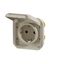 PLEXO GERMAN STANDARD SOCKET OUTLET - BEIGE - MECHANISM thumbnail 4