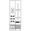 KS4202 Measurement and metering transformer cabinet, Field width: 2, Rows: 0, 1400 mm x 550 mm x 215 mm, Isolated (Class II), IP31 thumbnail 5