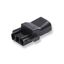 Coupler 3-p plug, str-rel, blk thumbnail 1
