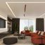 Ceiling lamp RING 4L burgundy thumbnail 5
