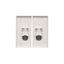 DATA single socket outlet with socket access element, Push In system, (module), Simon 24, IP20, 16A, antibacterial white thumbnail 2