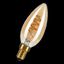 Spiraled Basic C35 E14 3W 2000K Gold DIM 240V thumbnail 2