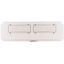 BP-FLP-600-2K-W Cable entry / flange plate for W=600mm, pass-through flange, white thumbnail 1