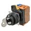 Selector A22NK Ã˜22, Key type S, 3 position, bezel plastic, MANUAL, REL A2250191D thumbnail 2