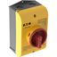 J40/R/N Main switch, 40 A, surface mounting, 3 pole + N, Emergency switching off function, With red rotary handle and yellow locking ring, Lockable in the 0 ( thumbnail 8