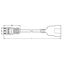 pre-assembled connecting cable Eca Plug/open-ended black thumbnail 4