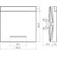 Rocker single, text field, clear lens, A.x/C.x, night black matte thumbnail 2