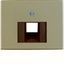 Centre plate for FCC soc. out., arsys, light bronze matt, al. lacq. thumbnail 1